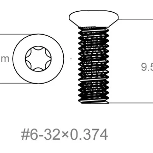 Set vijaka 3 kom | 6-32x0.374" [T10]