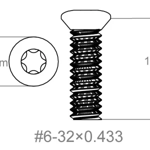 Set vijaka 3 kom | 6-32x0.433" [T10]