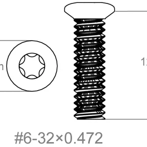 Set vijaka 3 kom | 6-32x0.472" [T10]