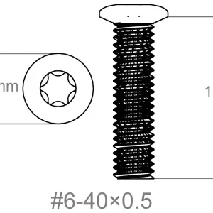 Set vijaka 3 kom | 6-40x0.5" [T10]