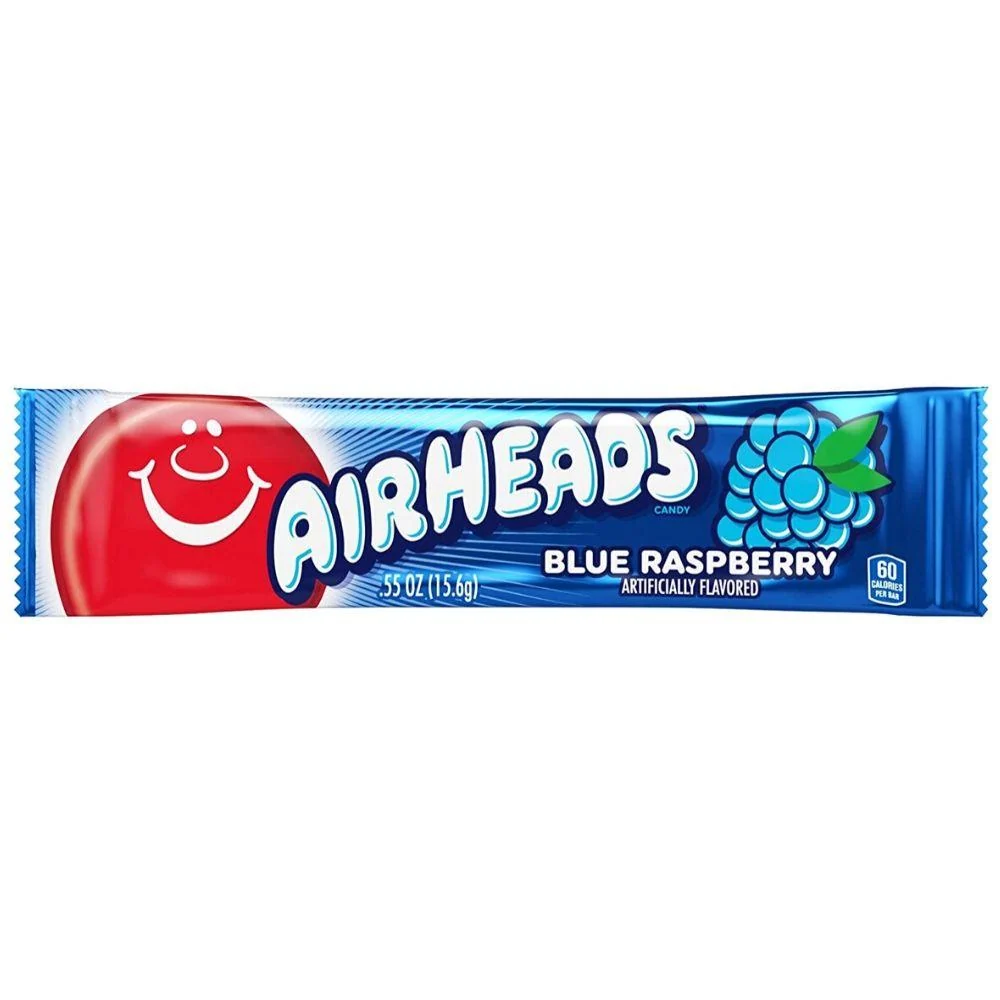 Airheads Blue Raspberry, bombon od borovnice od 16g