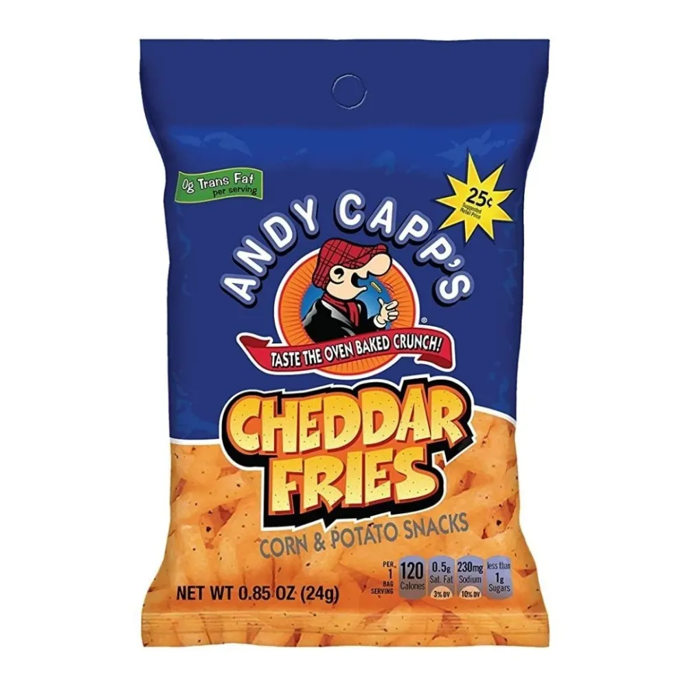 Andy Capp's Cheddar Fries, čips s cheddarom od 24g