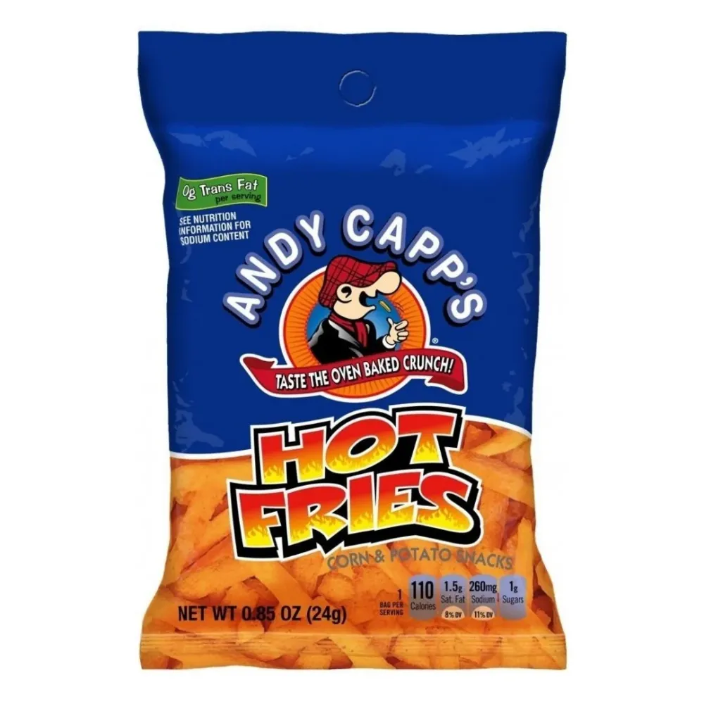 Andy Capp's Hot Fries, čips s paprikom od 24g