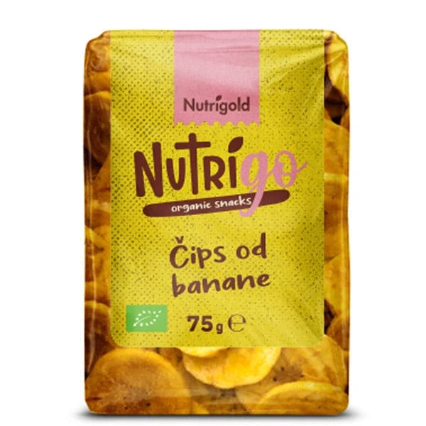 BIO čips od banane NutriGo 75g Nutrigold
