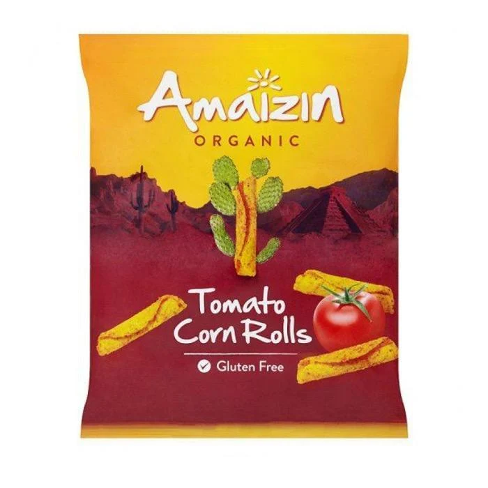 BIO Kukuruzne rolice s rajčicom Amaizin 100g