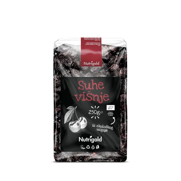 BIO Suhe višnje 250g Nutrigold