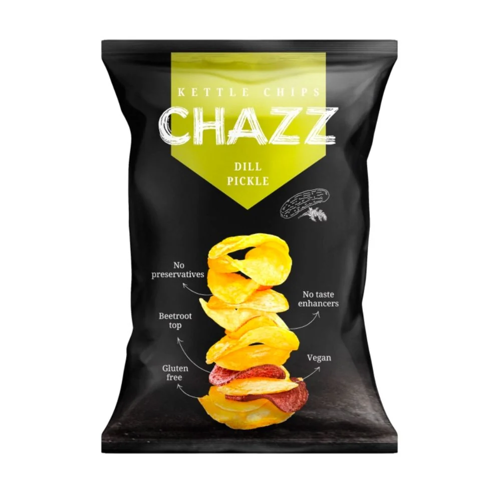 Chazz Dill Pickle, čips s okusom krastavca od 90g