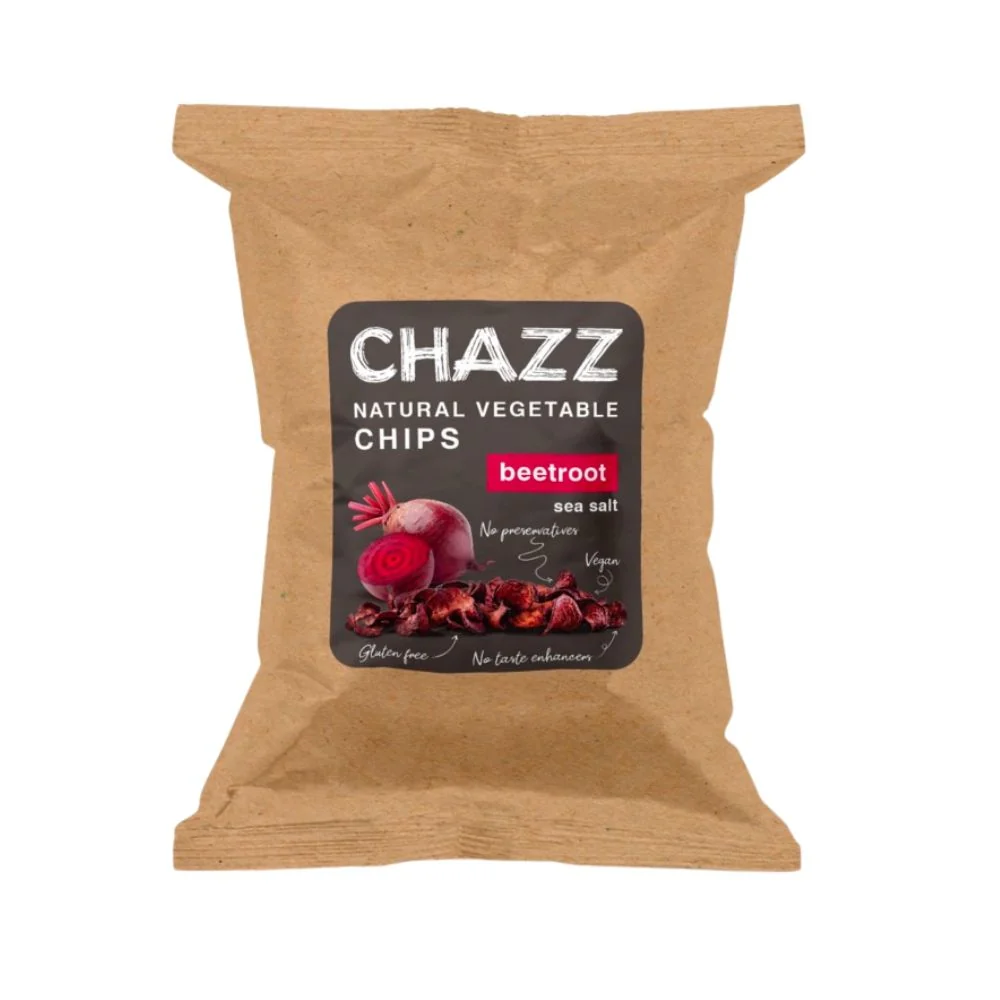 Chazz Natural Vegetable Chips Cikla Morska Sol, čips od cikle sa soli od 50g