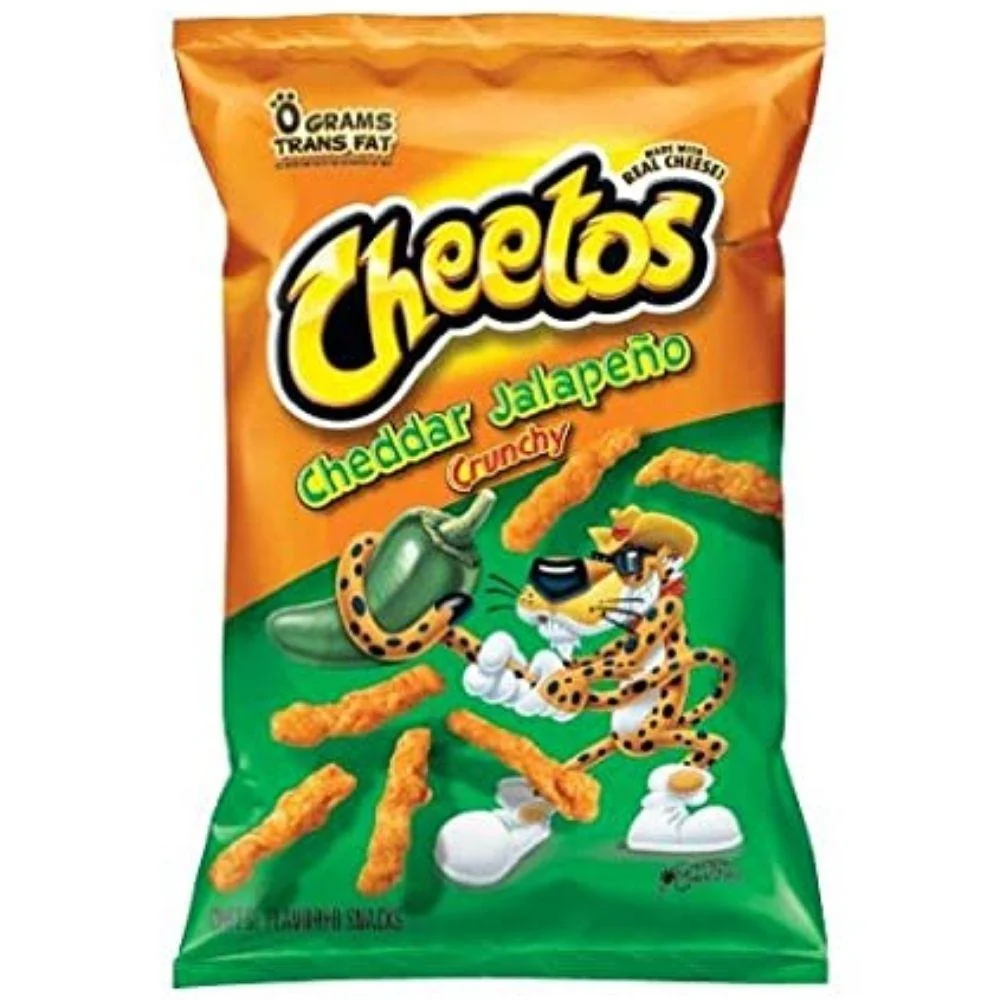 Cheetos Cheddar Jalapeño Crunchy, štapići sa sirom i čili papričicom Jalapeño od 226 grama