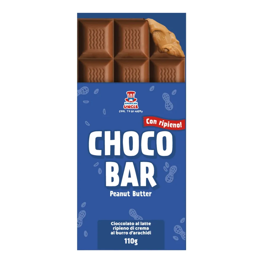 Choco Bar Peanut Butter filled, mliječna čokolada punjena kremom od maslaca od kikirikija od 110g