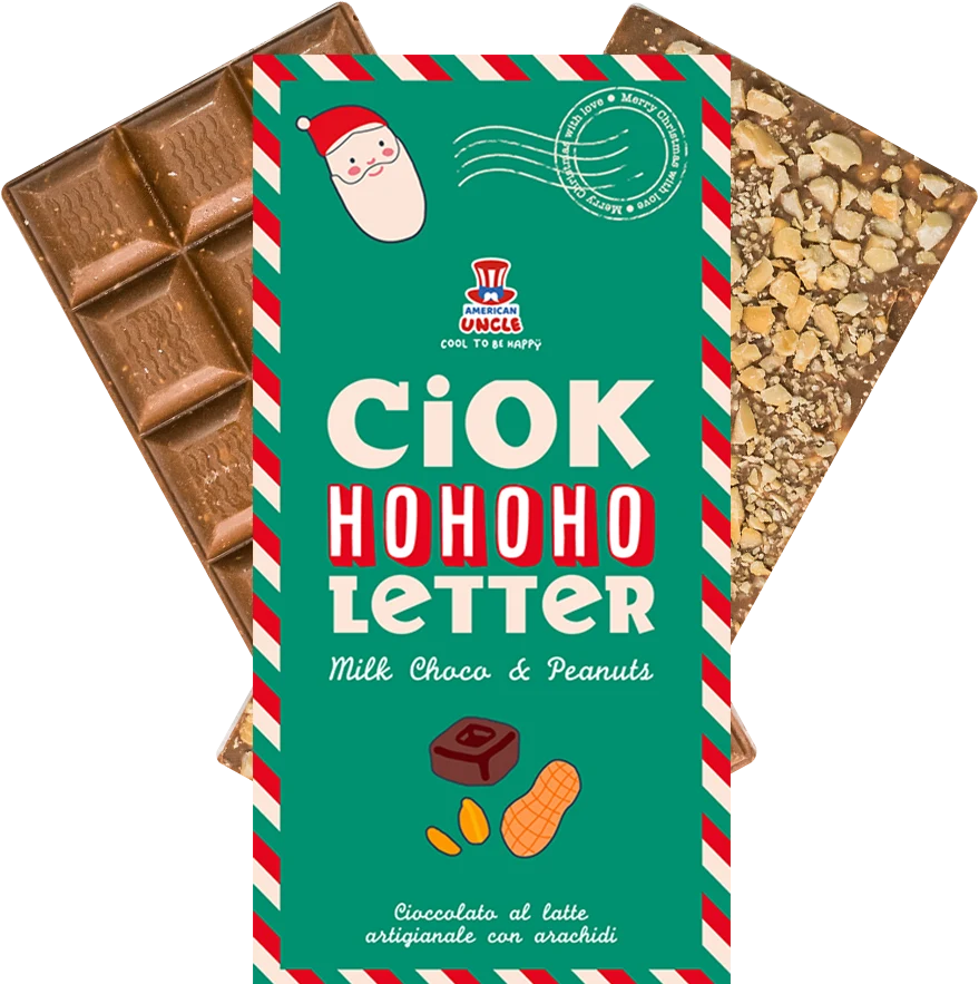 ChocoLetter Milk Choco & Peanuts, ručno rađena mliječna čokolada s kikirikijem od 100g