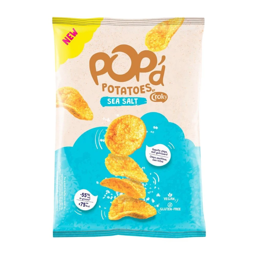 Croky Pop'd Sea Salt Chips, čips od krumpira s morskom soli od 23g