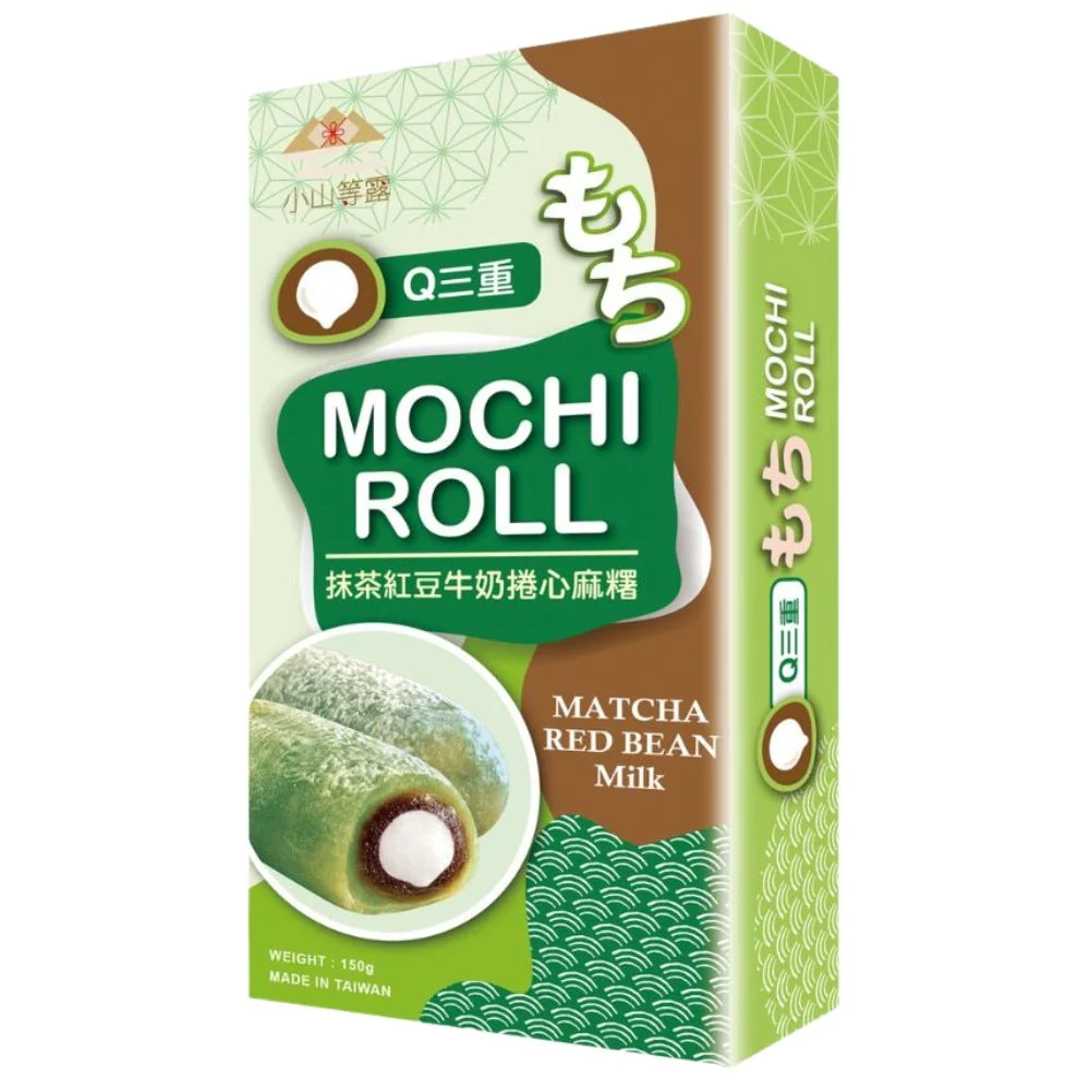 Yi Xi Food Japanese Mochi Roll Matcha Red Bean Milk, mochi s okusom matcha punjeni kremom od crvenog graha od 150g