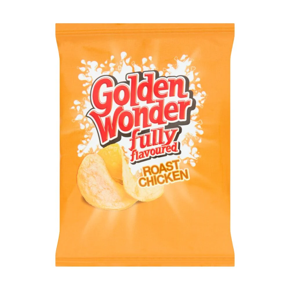 Golden Wonder Fully Roast Chicken, čips s okusom pečene piletine od 32.5g