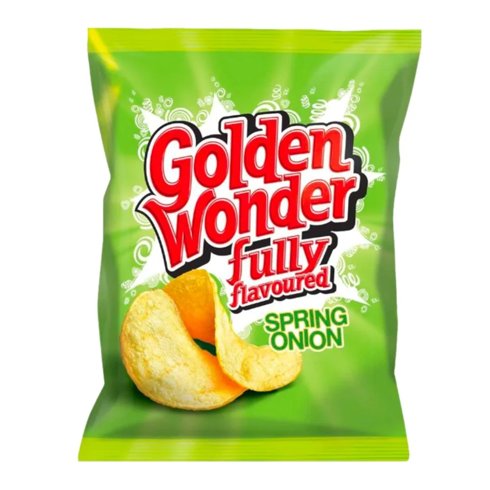 Golden Wonder Spring Onion, čips s okusom luka od 32.5g