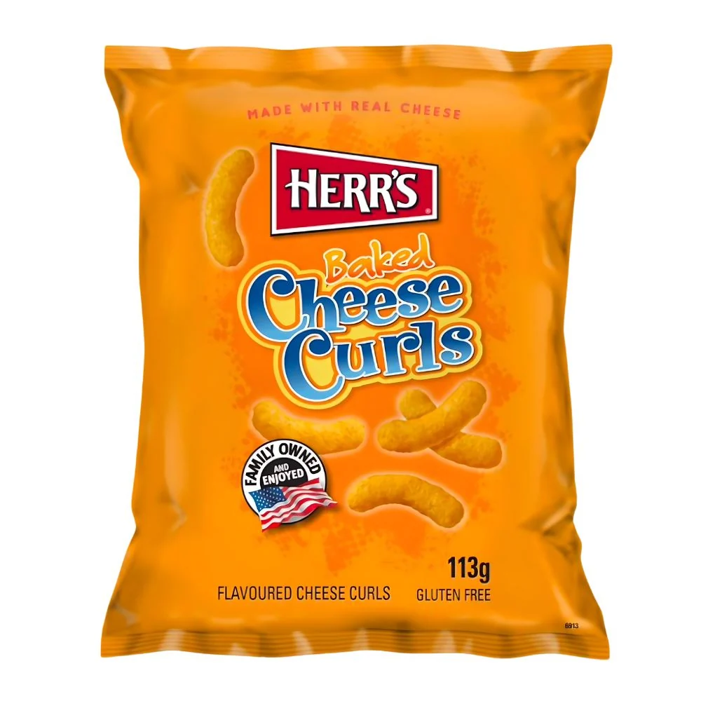 Herr's Baked Cheese Curl, sirni čips od 113g