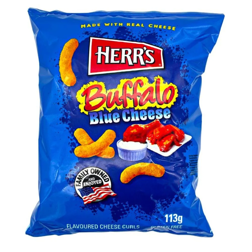 Herr's Buffalo Blue, čips sa sirom i umakom s okusom buffalo od 113g
