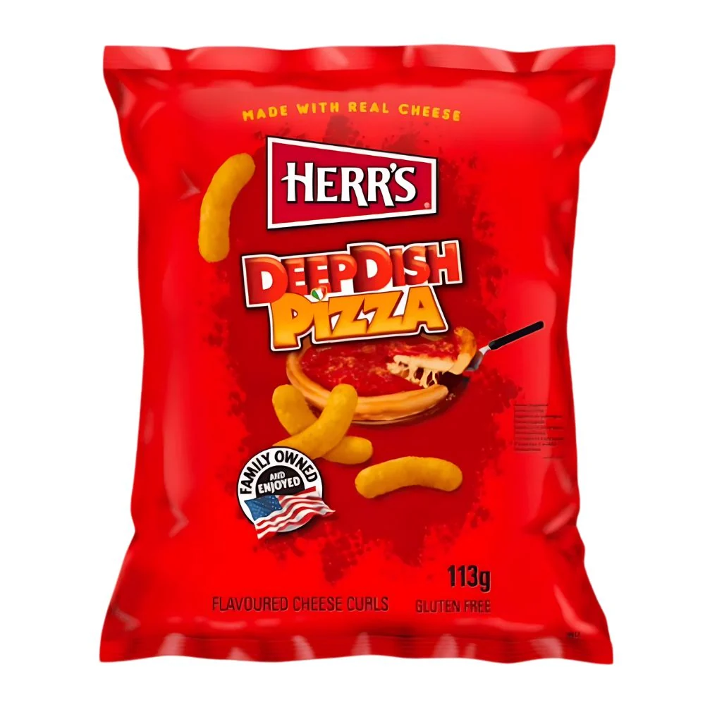 Herr's DeepDish Pizza, čips s okusom pizze sa sirom, 113g