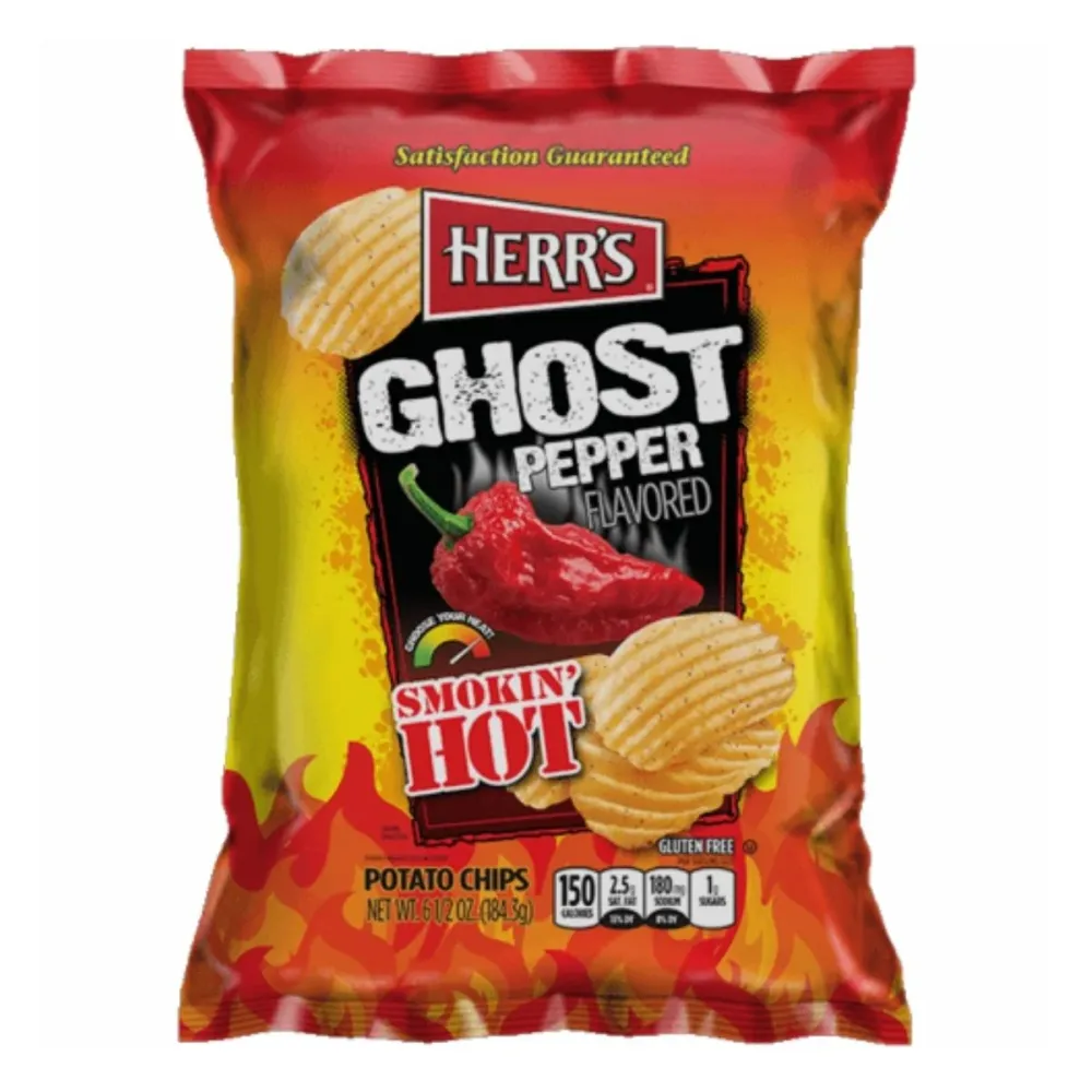 Herr's Ghost Pepper Flavored Hot, čips s okusom ljutog čilija od 170g
