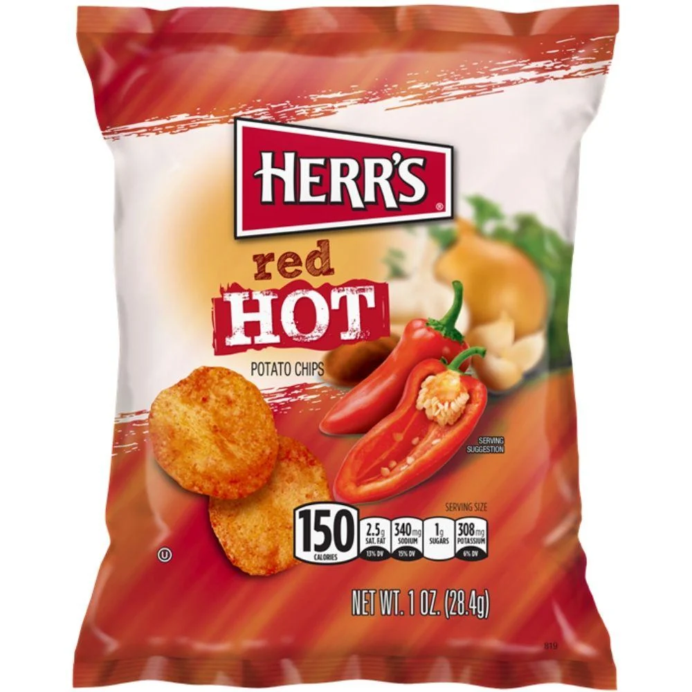 Herr's Red Hot, čips s crvenom paprikom od 28.4g