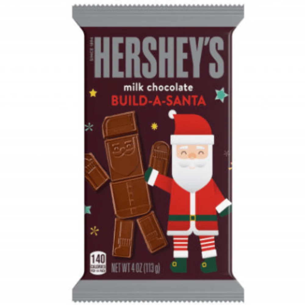 Hershey's Milk Chocolate Build Santa, čokoladna pločica u obliku Djeda Božićnjaka od 113g