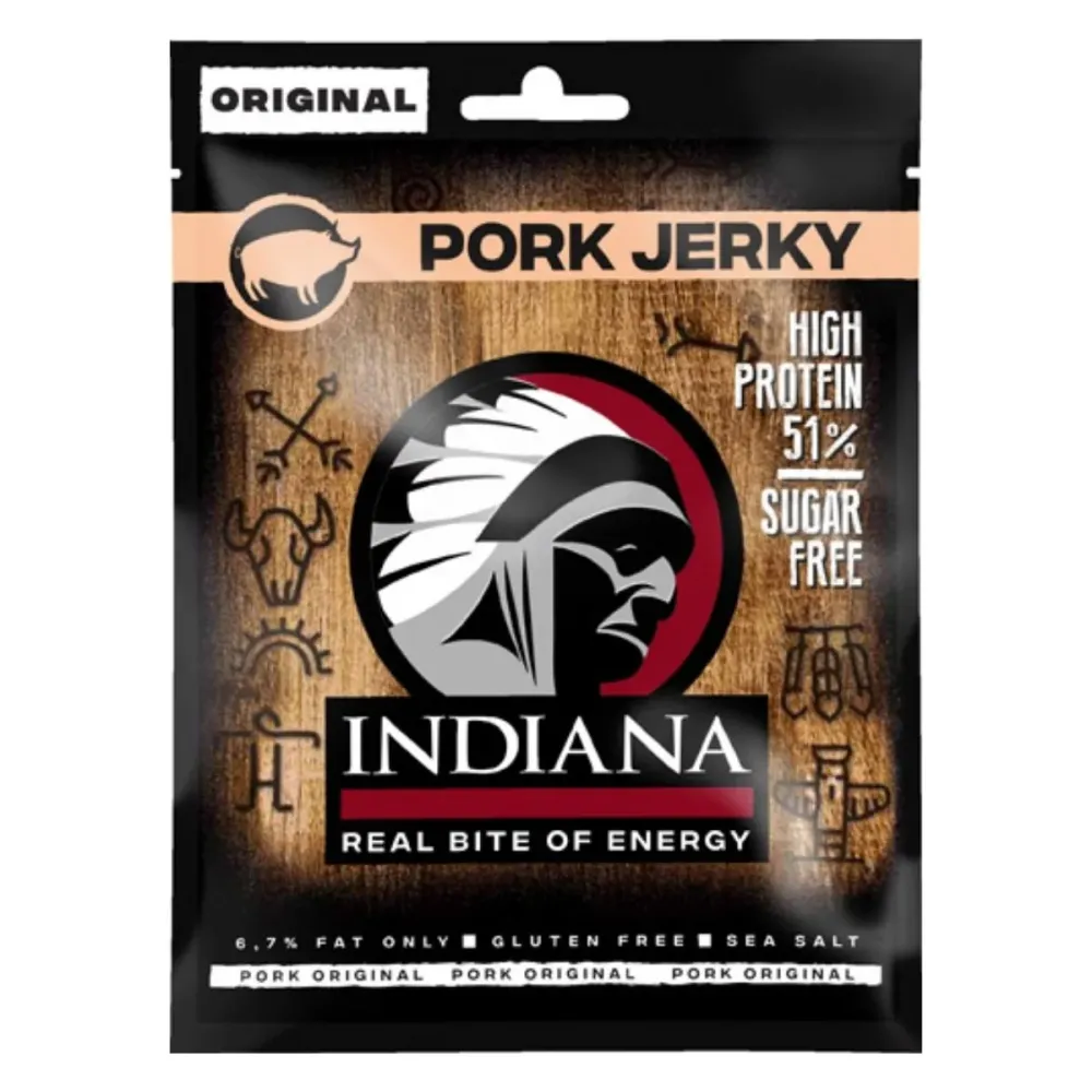 Indiana Pork Jerky, sušena svinjetina od 25g