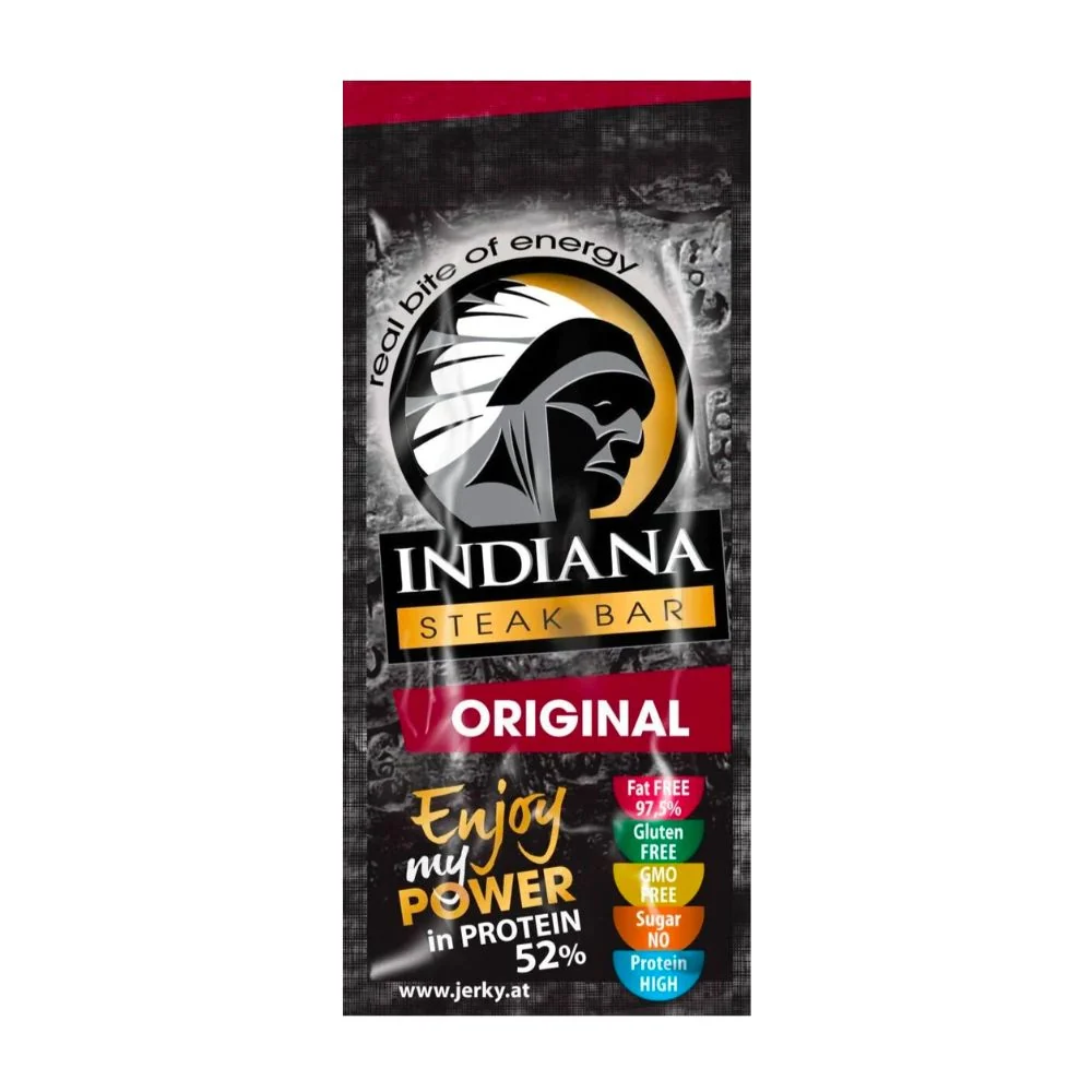 Indiana Steak Bar Original, dimljena sušena mesna pločica od 20g