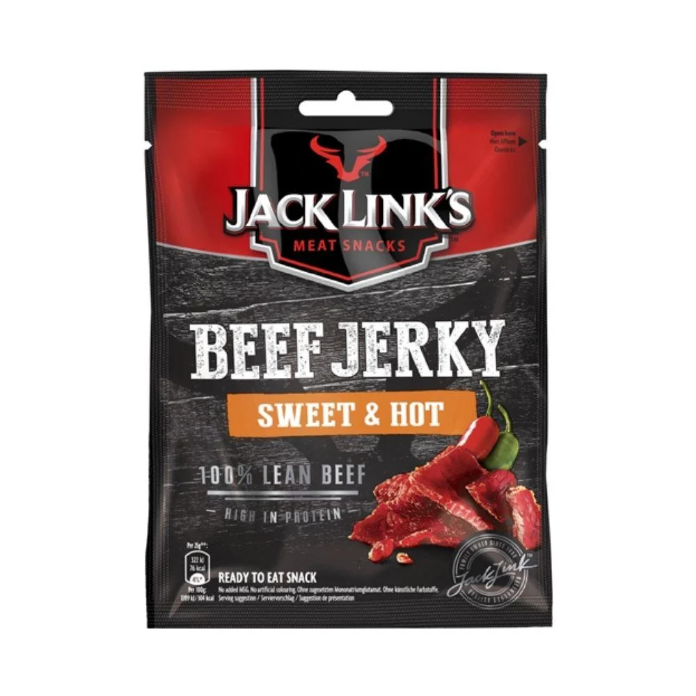 Jack Link's Beef Jerky Sweet and Hot, ljuta sušena govedina od 25g