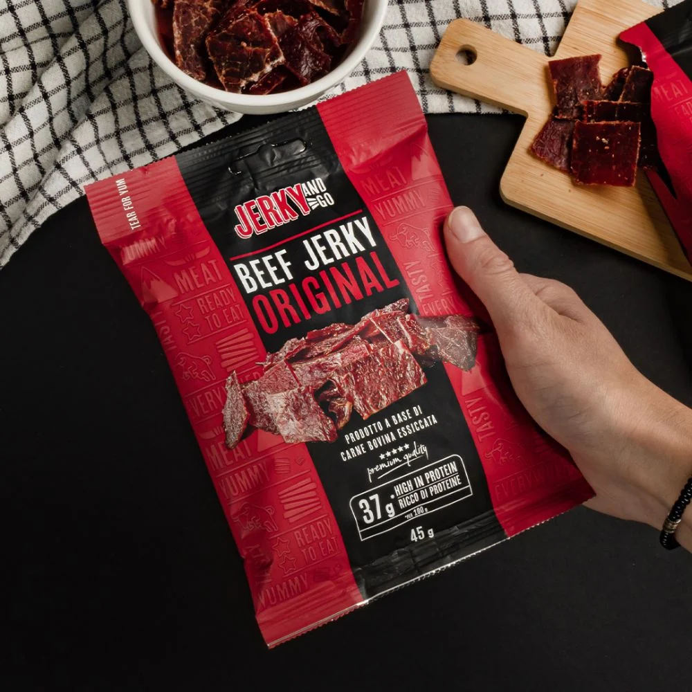8 Jerky and Go Beef Jerky Original, 8 pakiranja sušene govedine od 45g