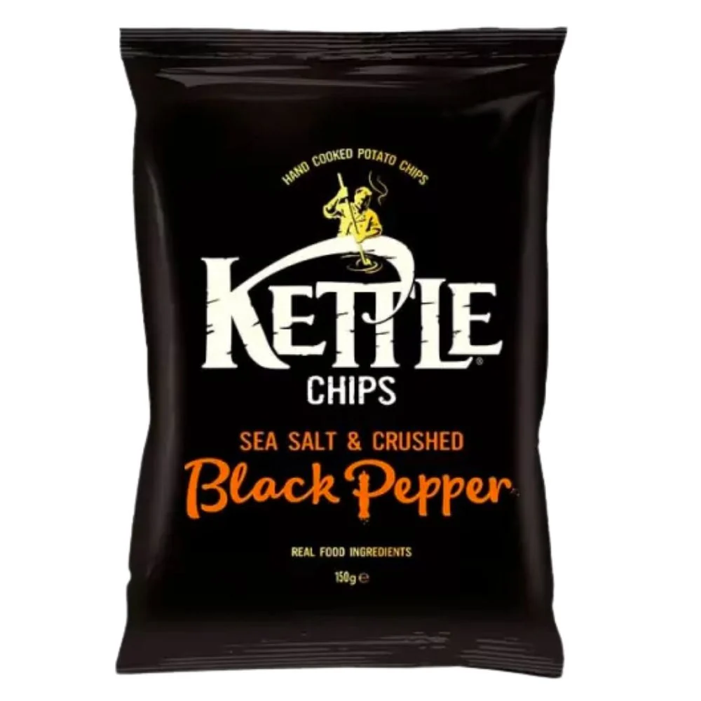Kettle Black Pepper, čips s crnim paprom od 150g
