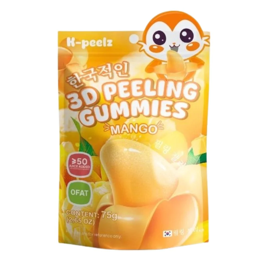 K-peelz 3D Peeling Gummies Mango, gumene bombone s okusom manga od 75g