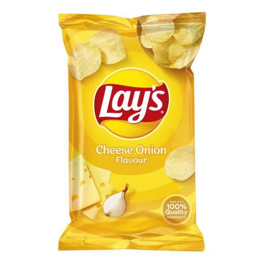 Lay's Cheese Onion Flavour, čips s okusom luka i sira od 40g