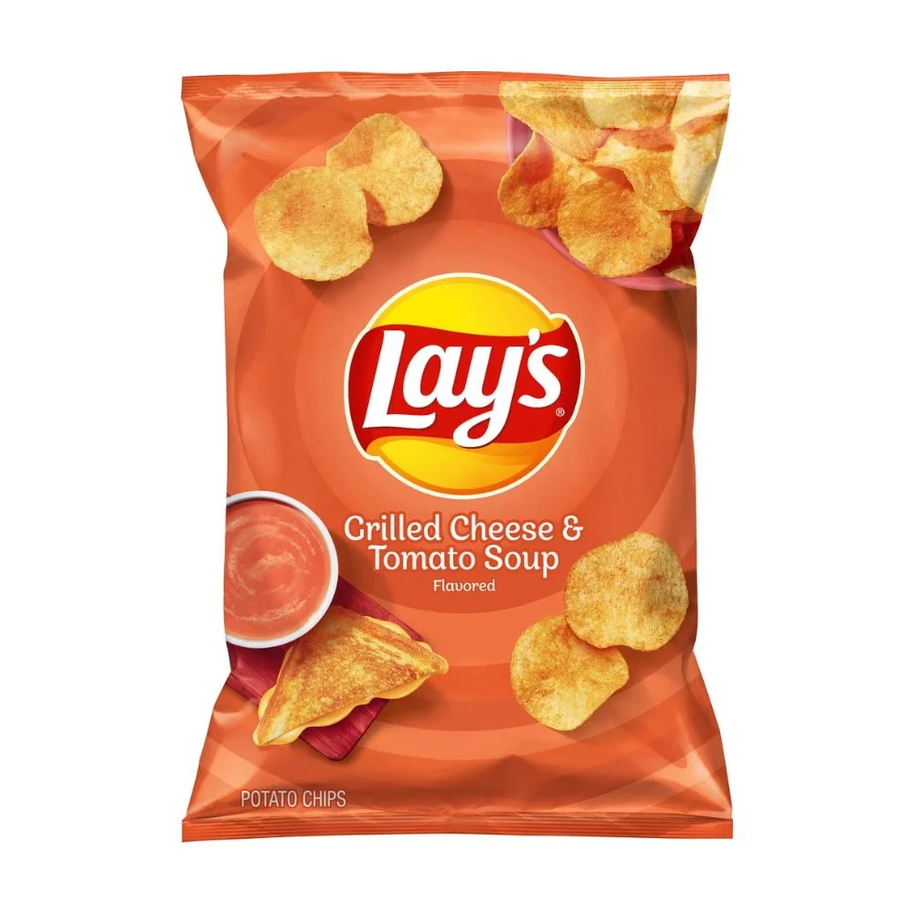 Lay's Grilled Cheese and Tomato Soup Chips, čips od sira i juhe od rajčice od 50g