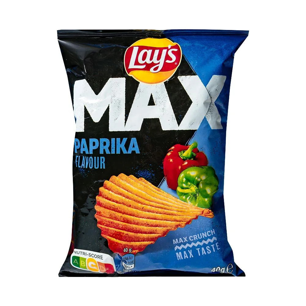 Lay's Max Paprika Flavour, čips s okusom paprike od 40g