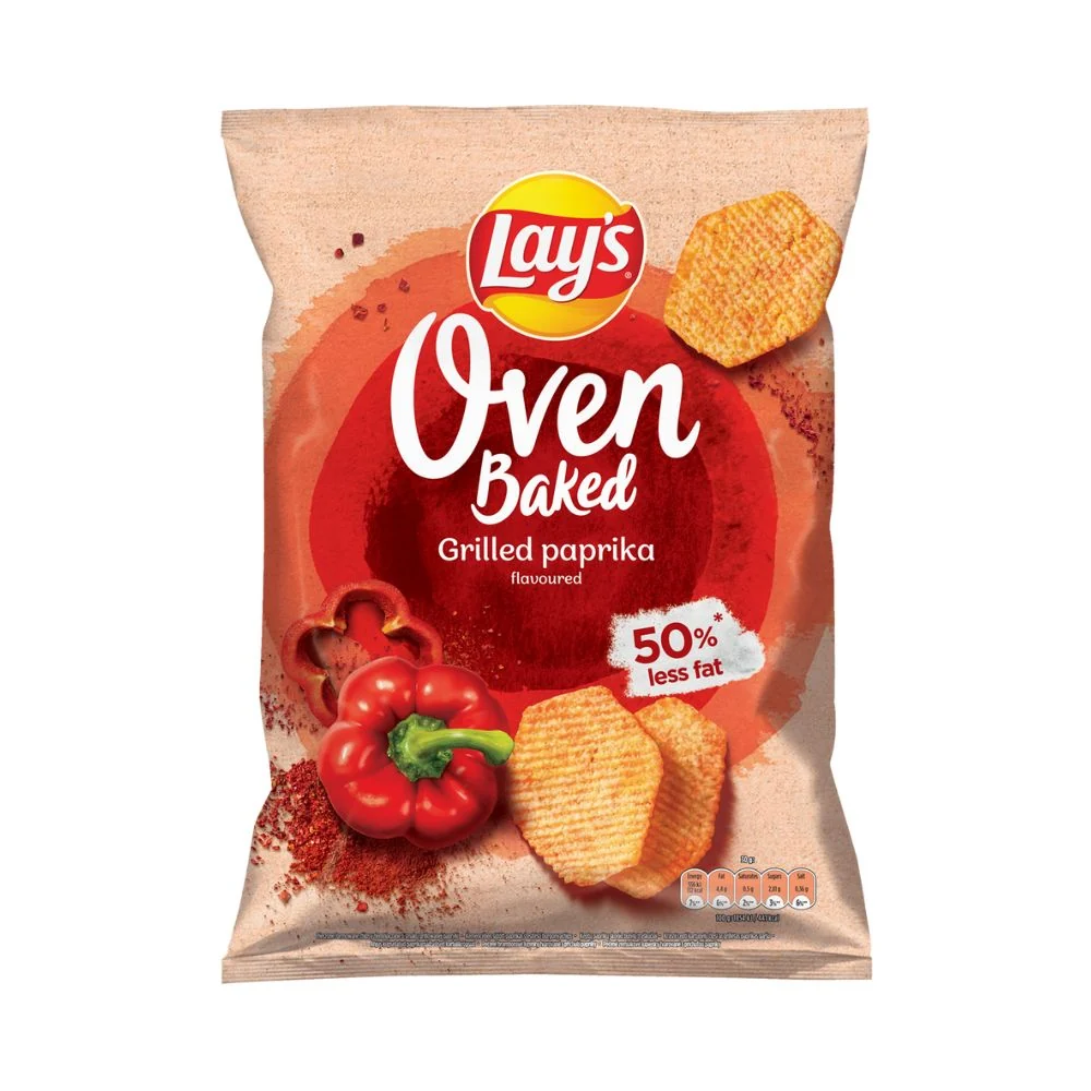 Lay's Oven Baked Grilled Paprika Flavour, čips s okusom paprike od 125g