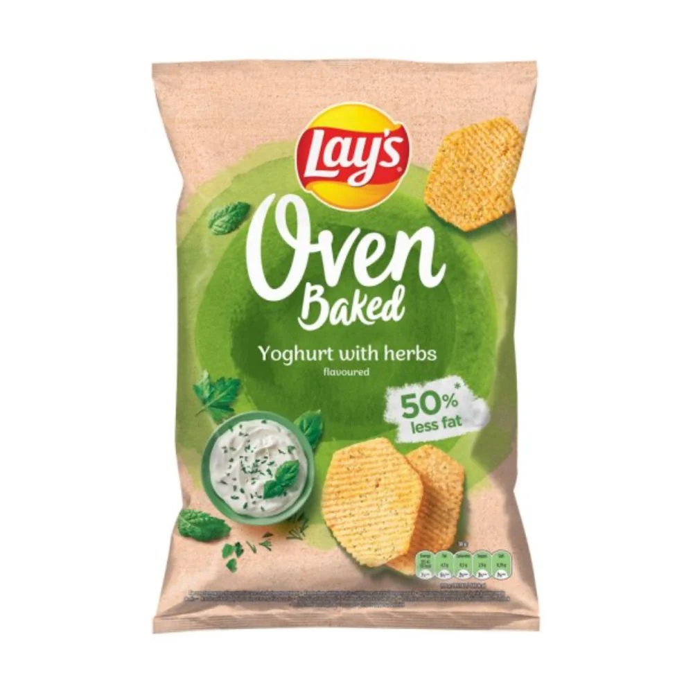 Lay's Oven Baked Yoghurt Herbs Flavour, čips s okusom jogurta i začinskog bilja od 125g