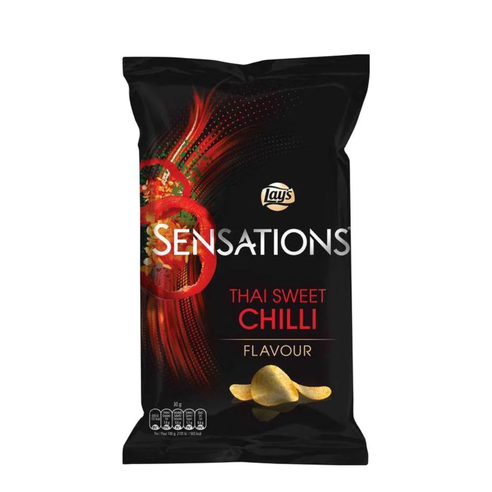Lay's Sensations Thai Sweet Chili Flavour, čips s okusom tajlandskog čilija od 40g