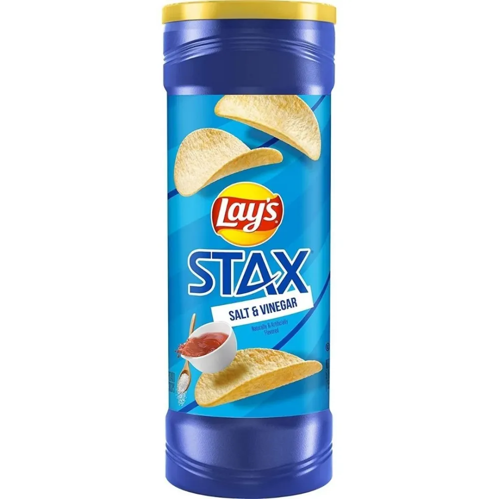 Lay's Stax Salt and Vinegar, čips s octom od 155,9g