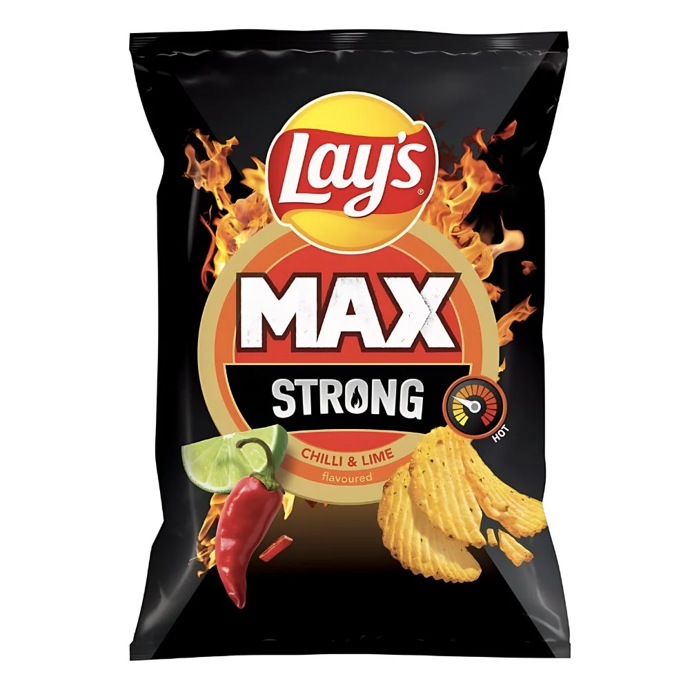 Lay's Strong Chilli&Lime Flavour, ljute čips od limete od 120g
