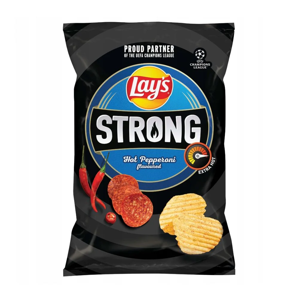 Lay's Strong Hot Pepperoni, ljuti čips s okusom salame od 130g