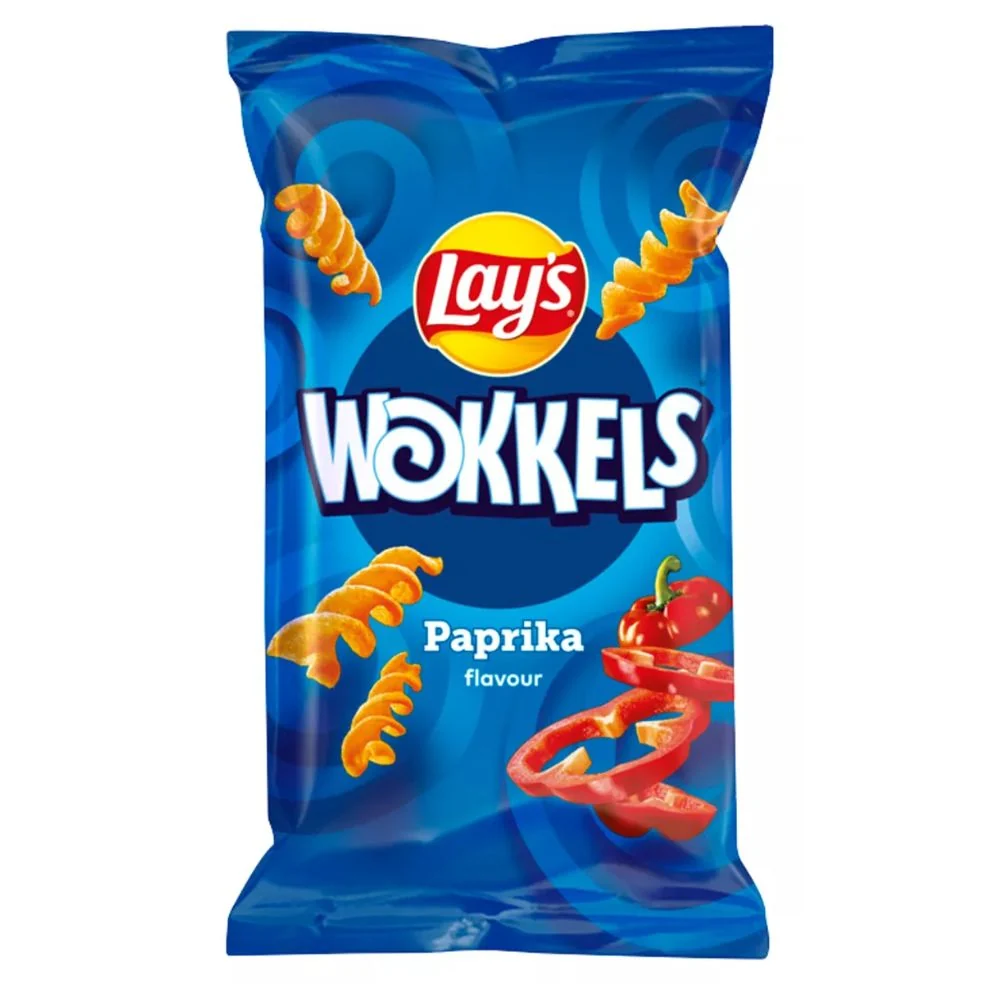 Lay's Wokkels Paprika Flavour, čips s okusom rajčice i paprike od 30g
