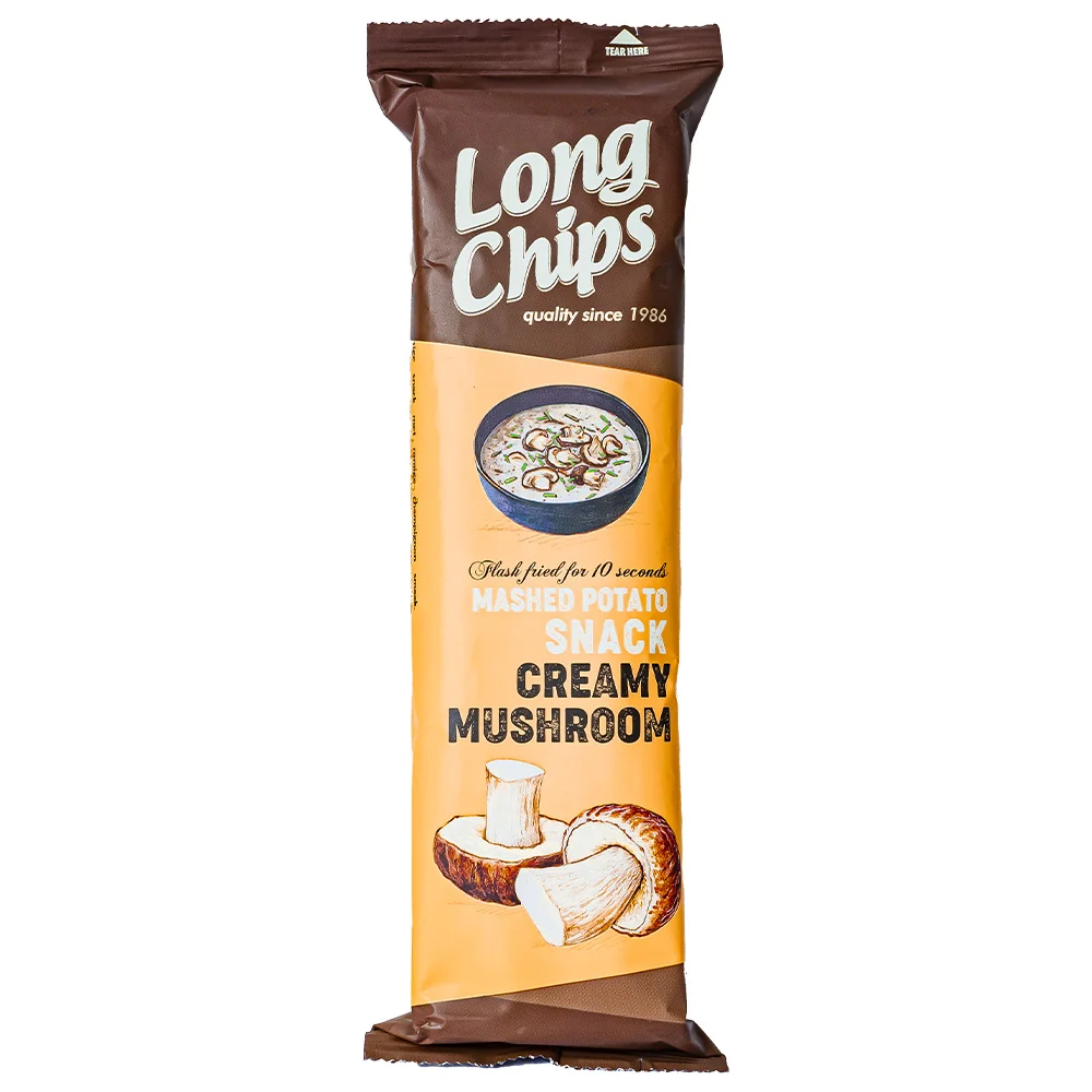 Long Chips Creamy Mushroom, dugi čips s okusom kremastih gljiva od 75g