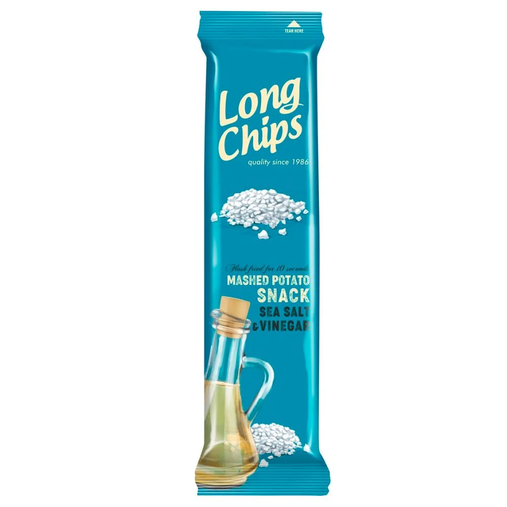 Long Chips Salt & Vinegar, dugi čips s okusom soli i octa 75g