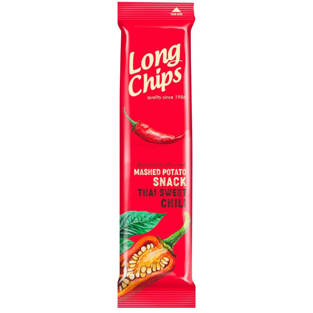 Long Chips Thai Sweet Chili, vrlo ljuti dugi čips od 75g