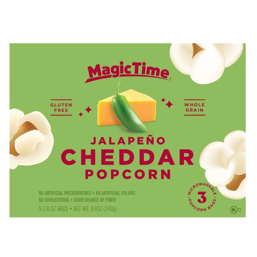 Magic Time Jalapeno Cheddar Popcorn, kokice s okusom jalapeno paprike i cheddara od 240g
