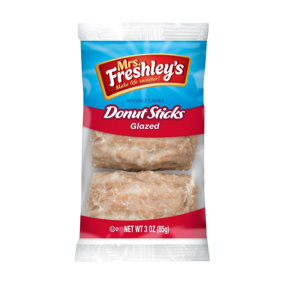 Mrs Freshley's Donut Sticks Glazed, 3 mini štapić krafni glazirana od 85g