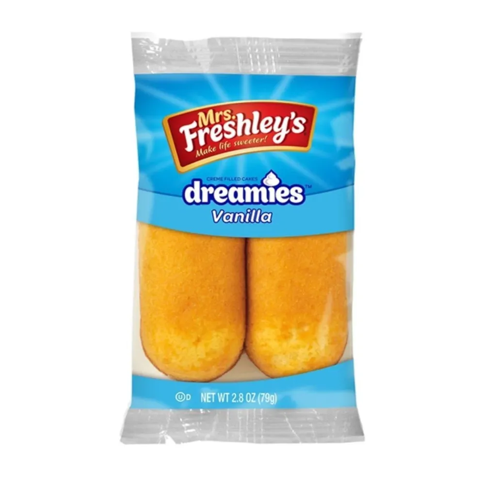 Mrs Freshley's Dreamies, dvije krempite od biskvita punjene kremom od 79g