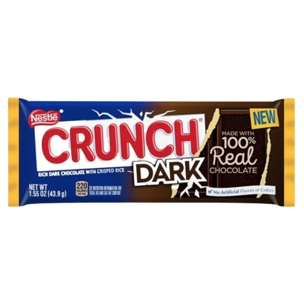 Nestlé Crunch Dark, čokoladna pločica s tamnom čokoladom od 49,9g