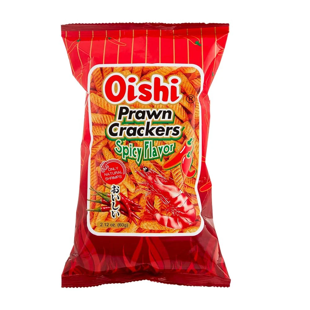 Oishi Prawn Crackers Spicy Flavor, pikantni krekeri od škampa od 60g
