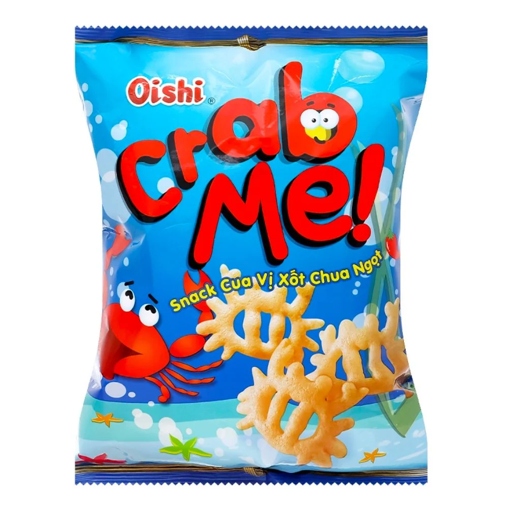 Oishi Spicy Crabs Snack, snack s okusom rakova od 40g